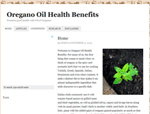 Tablet Screenshot of oreganooilhealthbenefits.com